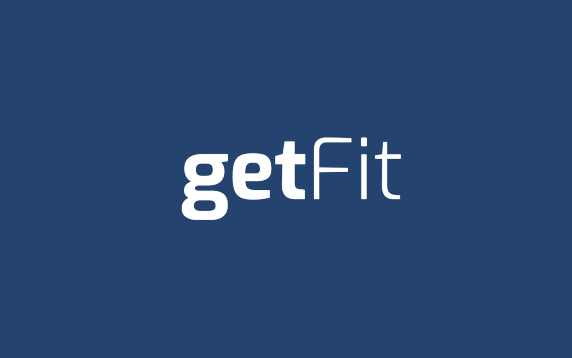 Thumbnail - Text logo reading GetFit